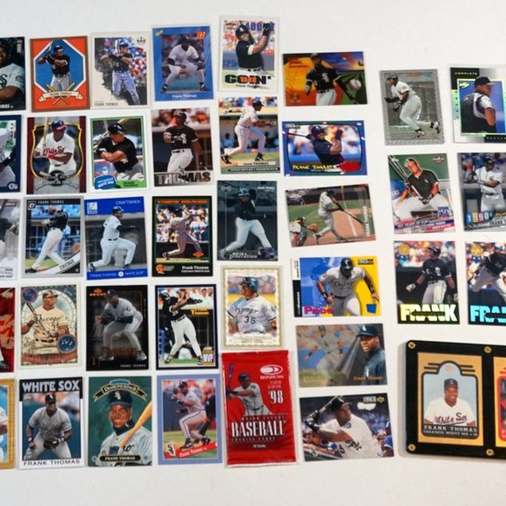 Frank Thomas Chicago White Sox 60+ Card Lot w/ Inserts SP